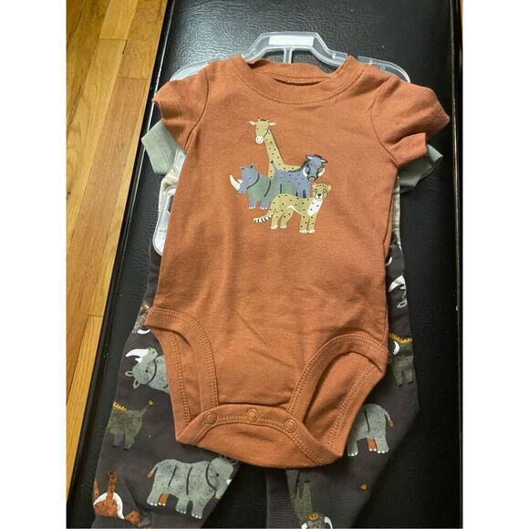 Carter’s 4-Piece Adventure Pants Onesie Set - Picture 3 of 6